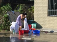 Wäsche waschen – harte Arbeit
