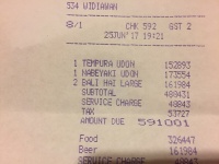 Lustige Währung Bali